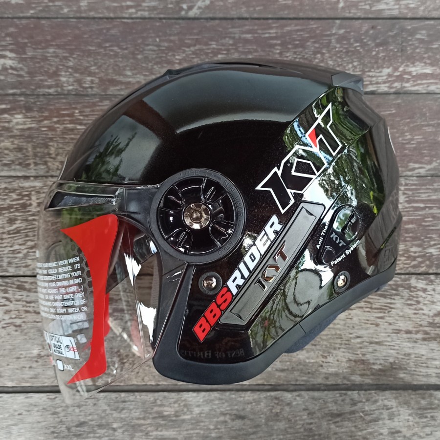 Helm KYT Mine Black Glossy