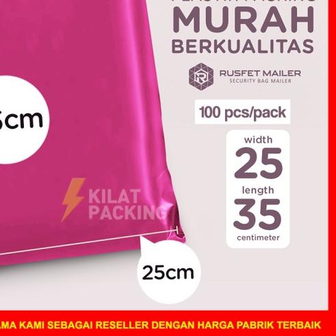 

➨ POLYMAILER EKONOMIS 25x35 - PLASTIK PACKING ONLINE MURAH ISI 100 PCS - Hitam ➧