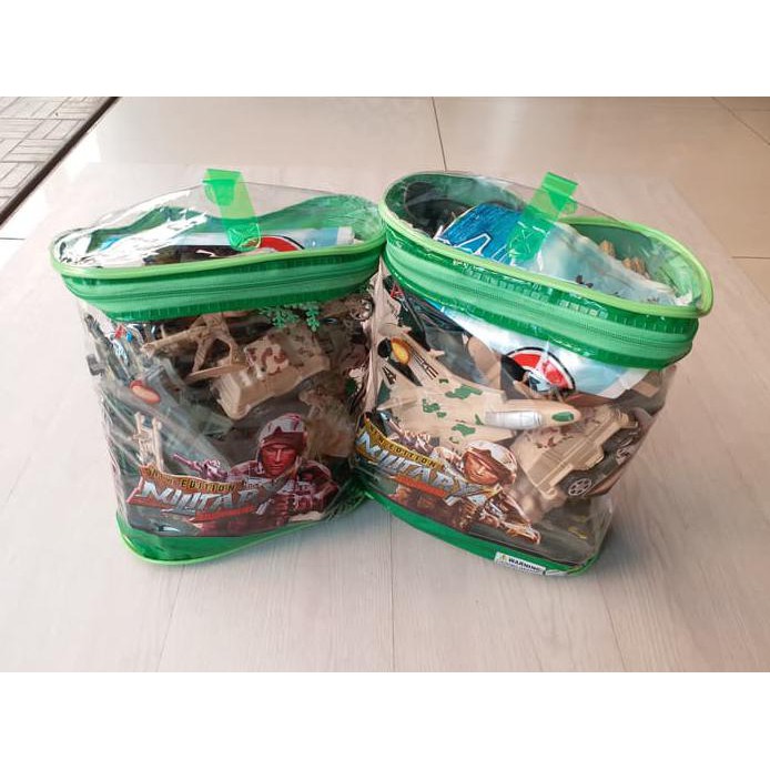 Mainan Military Equipment Tentara Figure Combat Set