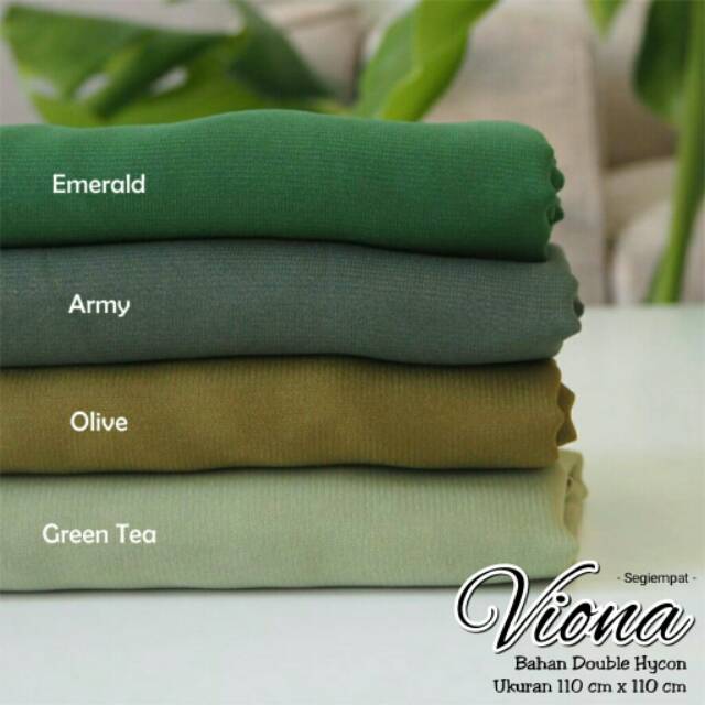 HIJAB SEGIEMPAT VIONA BEST SELLER FASHION MUSLIMAH - BAHAN DOUBLE HYCON PREMIUM