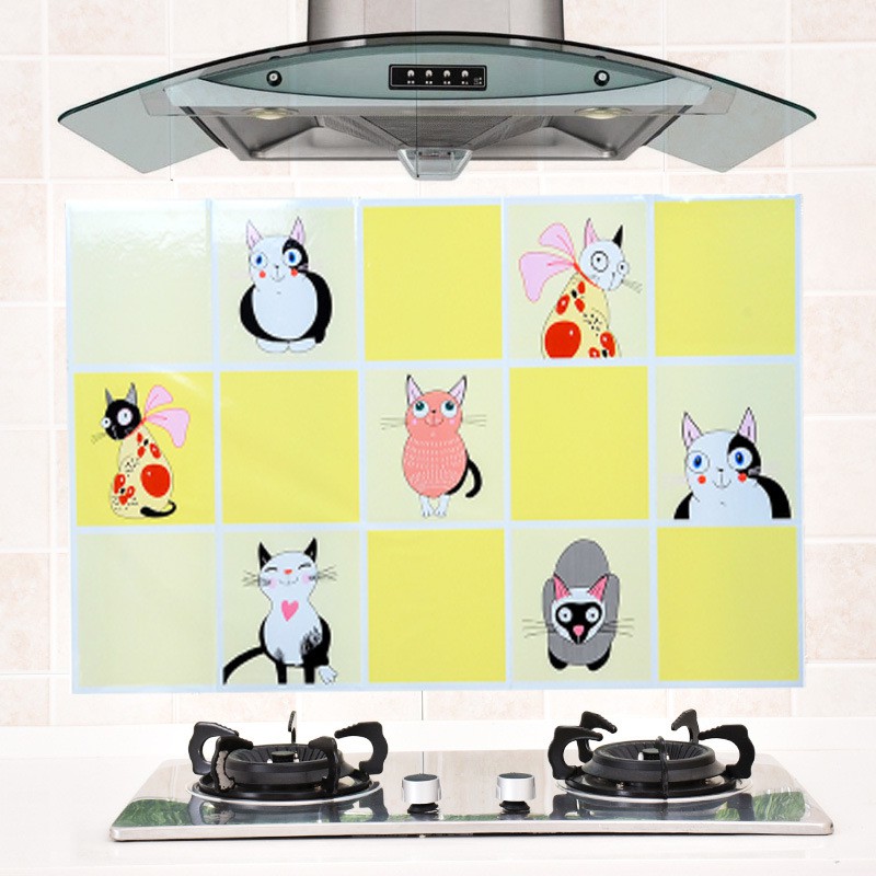 BOS900 Stiker  Dinding  Dapur  Wallpaper Anti  Minyak  Anti  Air 