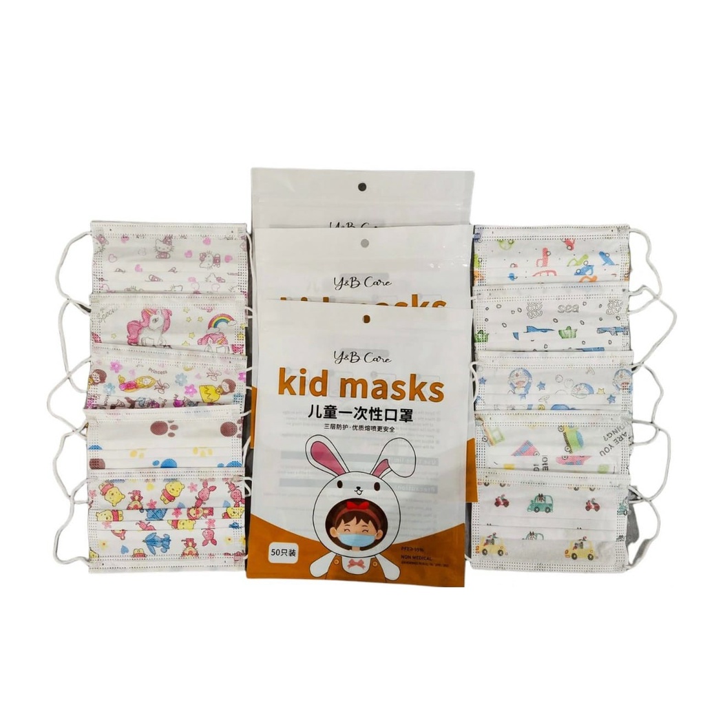 MASKER ANAK ISI 50PCS/ MASKER ERLOOP ANAK MOTIF ANAK