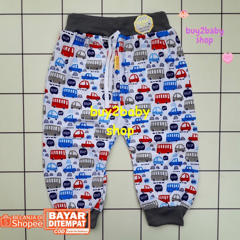 Celana panjang anak model boxer full color print motif USAGI usia 1-3 Tahun 3 PCS