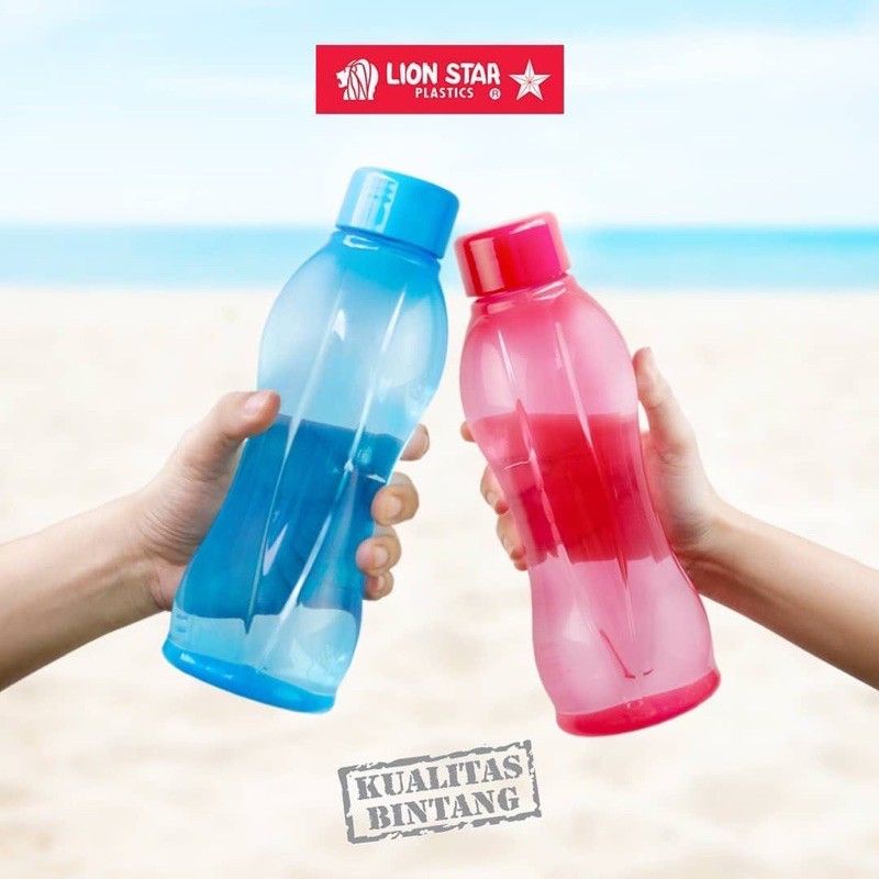 Bottle 500 ML / 0.5 Liter &amp; 1000 ML / 1 Liter &amp; 1500 ML / 1.5 Liter Lion Star Hydro tempat Botol Minum anak kantor sekolah aman BPA warna ungu hijau hitam merah biru