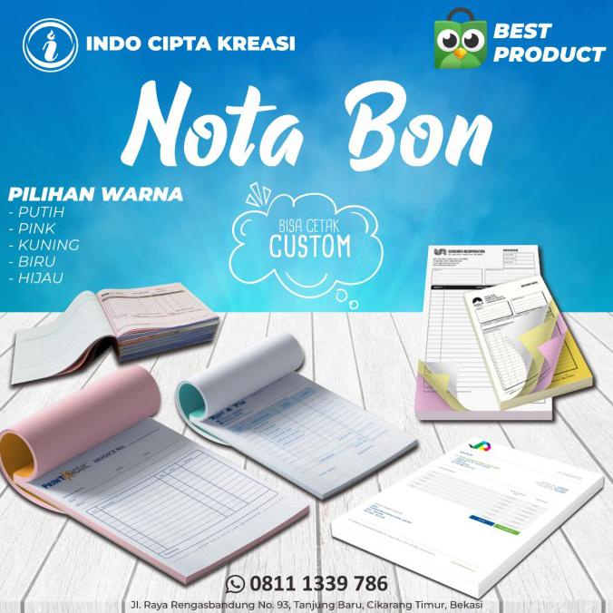 CETAK NOTA 1 RIM 3 PLY / RANGKAP (NOTA/ surat jalan , form ) 3ply 1rim Kode 1055