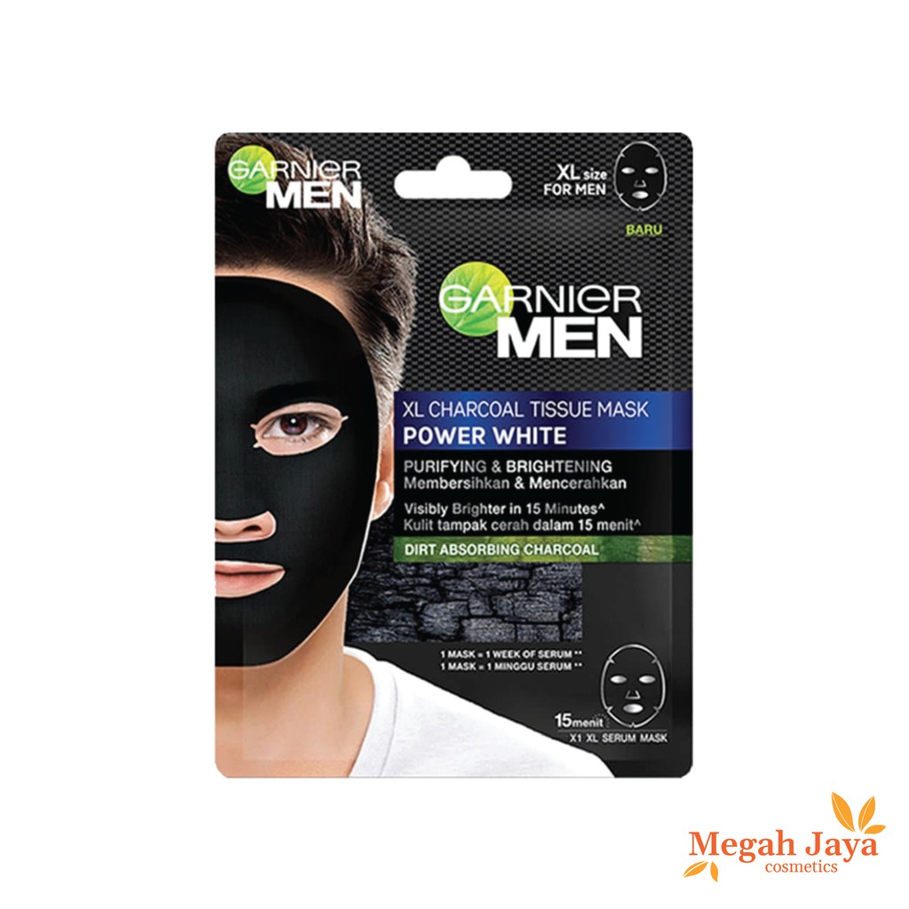 GARNIER MEN POWER WHITE SHEET MASK @MJ