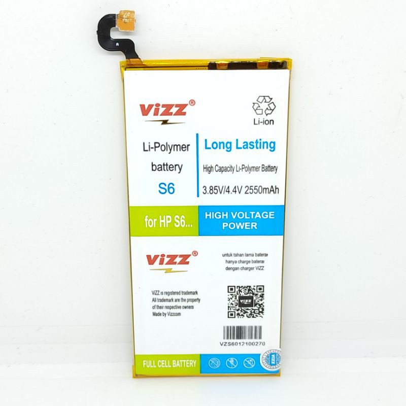 Baterai Batre Vizz Samsung Galaxy S6 / G920 Original Vizz