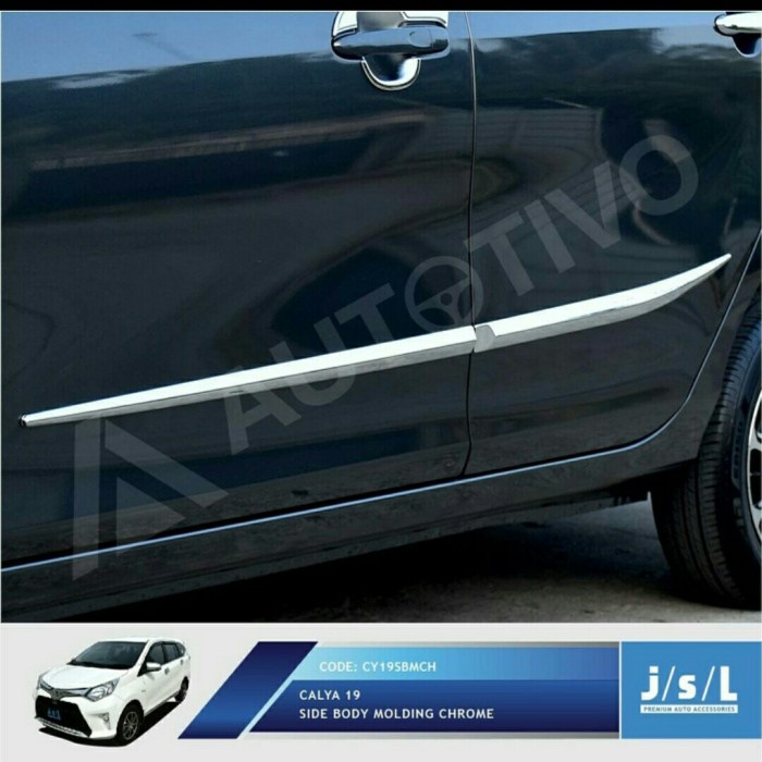 Side Body Molding Calya Dan Sigra 2019 List Bodi Samping Chrome - KHAIRUN