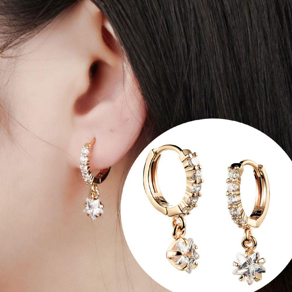 Needway Drop Earrings Juli 4th Menjuntai Hadiah Perhiasan Elegan Cubic Perhiasan Aksesoris