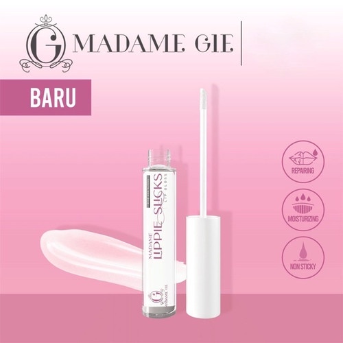 Madame Gie Madame Lippie Slick - Make Up Lip Gloss (100% Original)