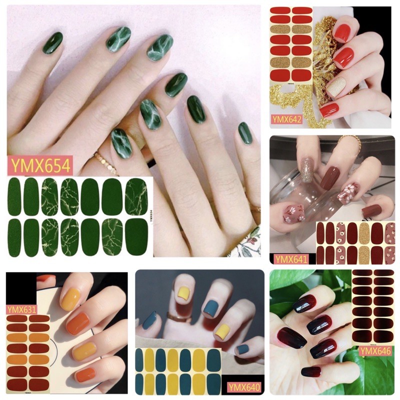 ready stock surabaya  sticker kuku / nail art sticker polos , warna gradasi