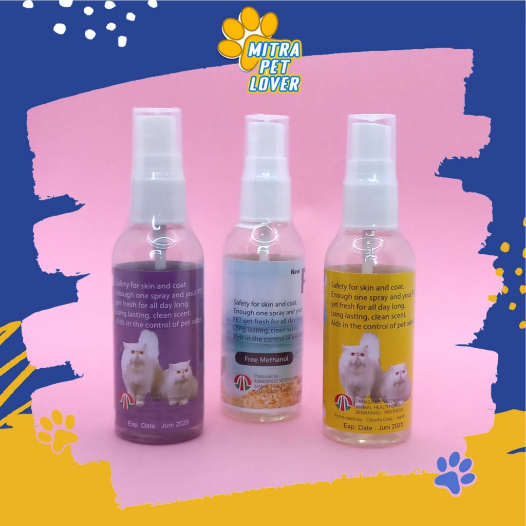 PARFUM KUCING - PARIS CAT PARFUME 60 ML ORIGINAL -  FRESH PARFUME FOR KITY EXCLUSIVE AMAN UNTUK KULIT WANGI TAHAN LAMA, AWET, SEGAR PET ANIMAL HEALTHCARE AND VETERINARY TAMASINDO OBAT KESEHATAN DAN VITAMIN TERNAK HEWAN BINATANG PELIHARAAN MITRAPETLOVER