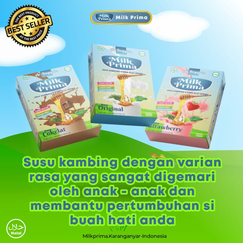 

PROVIT / MILKPRIMA Etawaku Bubuk Susu Kambing Provit Etawa Bebas Pengawet Rendah Gula GOMILK Tingkatkan Imunitas Daya Tahan Tubuh Cegah Tulang Keropos Asi Booster Solusi Masalah Pernapasan Pernafasan Asma Bronkhitis Bronkitis Sesak Napas Isi 200gr