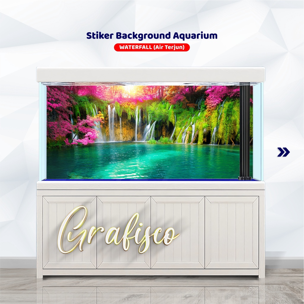 Background Aquarium, Stiker Aquarium , Wallpaper Aquarium, Aquascape, Stiker Aquarium Belakang