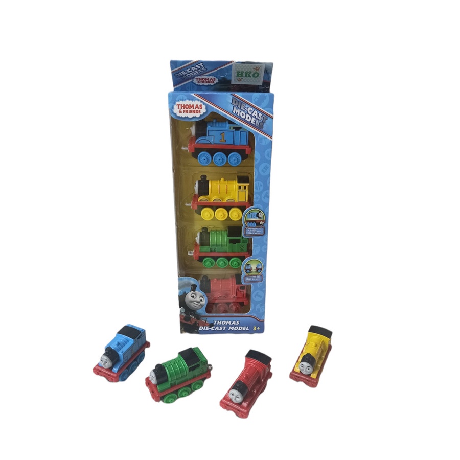 MAINAN EDUKASI ANAK LAKI-LAKI KERETA KERETAAN DIE CAST SET THOOMAS - KERETA API TOOMAS &amp; FRIENDS ISI 4PCS-MAINAN ANAK COWOK