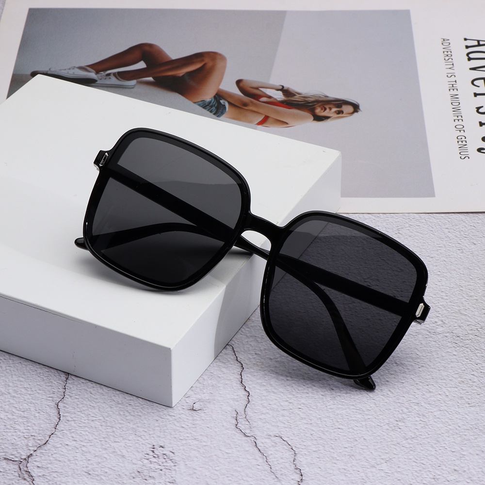 ROW Fashion Oversized Sunglasses Vintage Big Frame Women Square Sun Glasses Luxury UV400 Driver Goggles Classic Eyewear for Lady