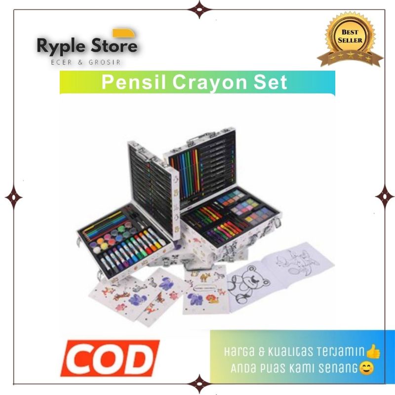 

Pensil Pen Warna Crayon Art Set 54 Pcs Drawing Stasionary Kado Anak Krayon Menggambar Dan Mewarnai