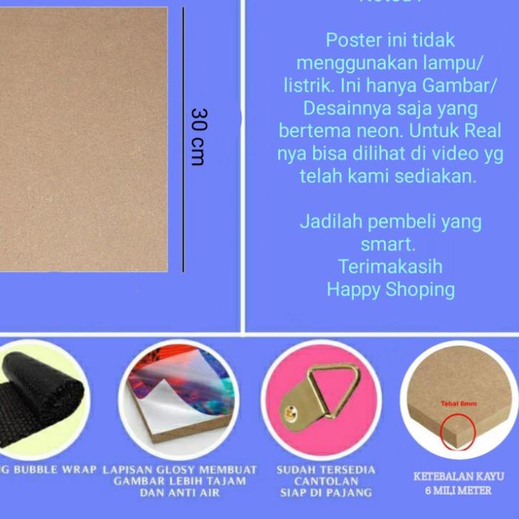 Pajangan Dinding Kamar Cowok Neon Aesthetic Keren Murah/ Hiasan Rumah Minimalis / Wall Decor / Home 