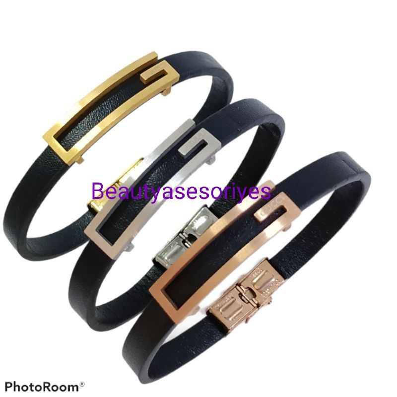 Gelang kulit premium gucci