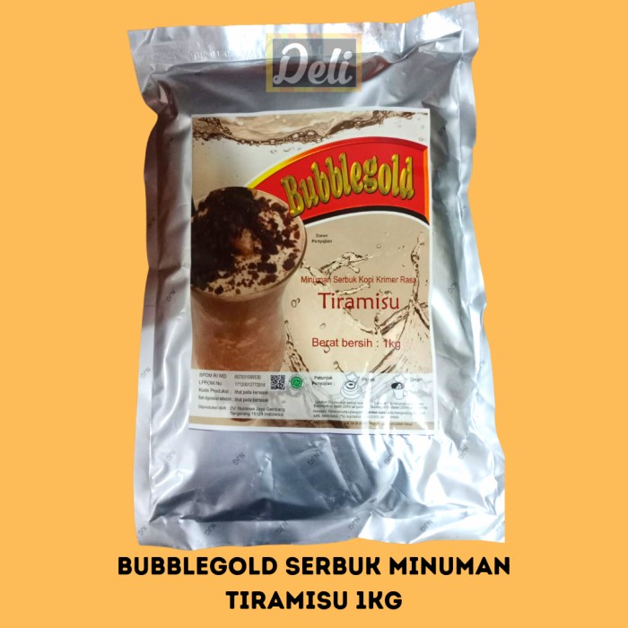 

Bubble Gold Tiramisu Serbuk Minuman Instan Rasa Tiramisu 1kg