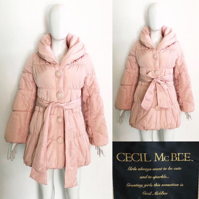 Cecil McBee pink peach winter coat / jacket jaket