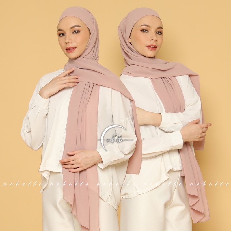 PASHMINA MELAYU TALI INSTAN CERUTY BABYDOLL  •  PASHMINA MALAY