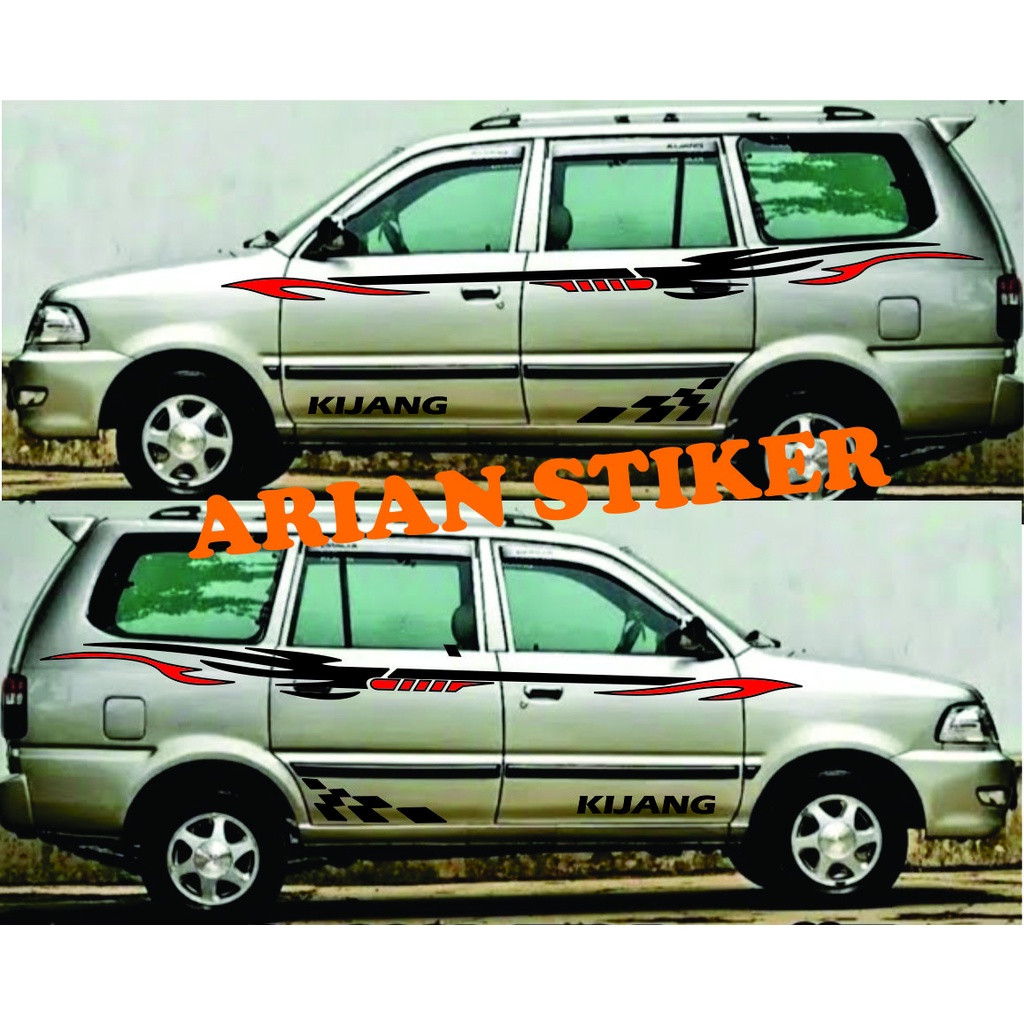 Stiker Mobil Kijang Stiker Tribal Kijang Stiker Cutting mobil Kijang LGX Kijang Kapsul Kijang Super