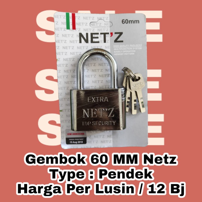 Gembok 60 Pendek Panjang Per Lusin 12 Bj Harga Pengaman Pintu Pagar