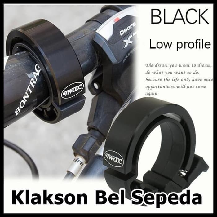 TaffSPORT Klakson Bel Sepeda Suara Nyaring CL 6 Black