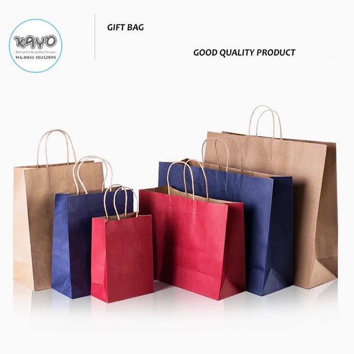 

XL PAPER BAG WARNA Kantong karton polos, kantong kotak souvenir ZAKKA - Hitam