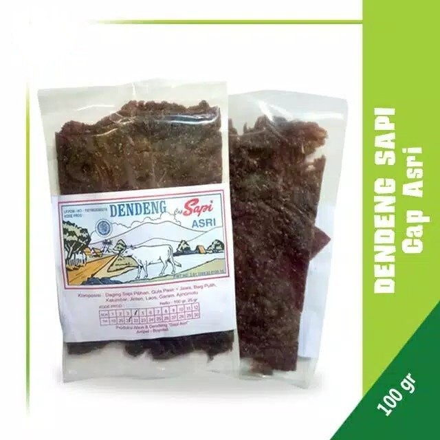 

Dendeng Sapi Manis Cap Sapi Asri 100Gr