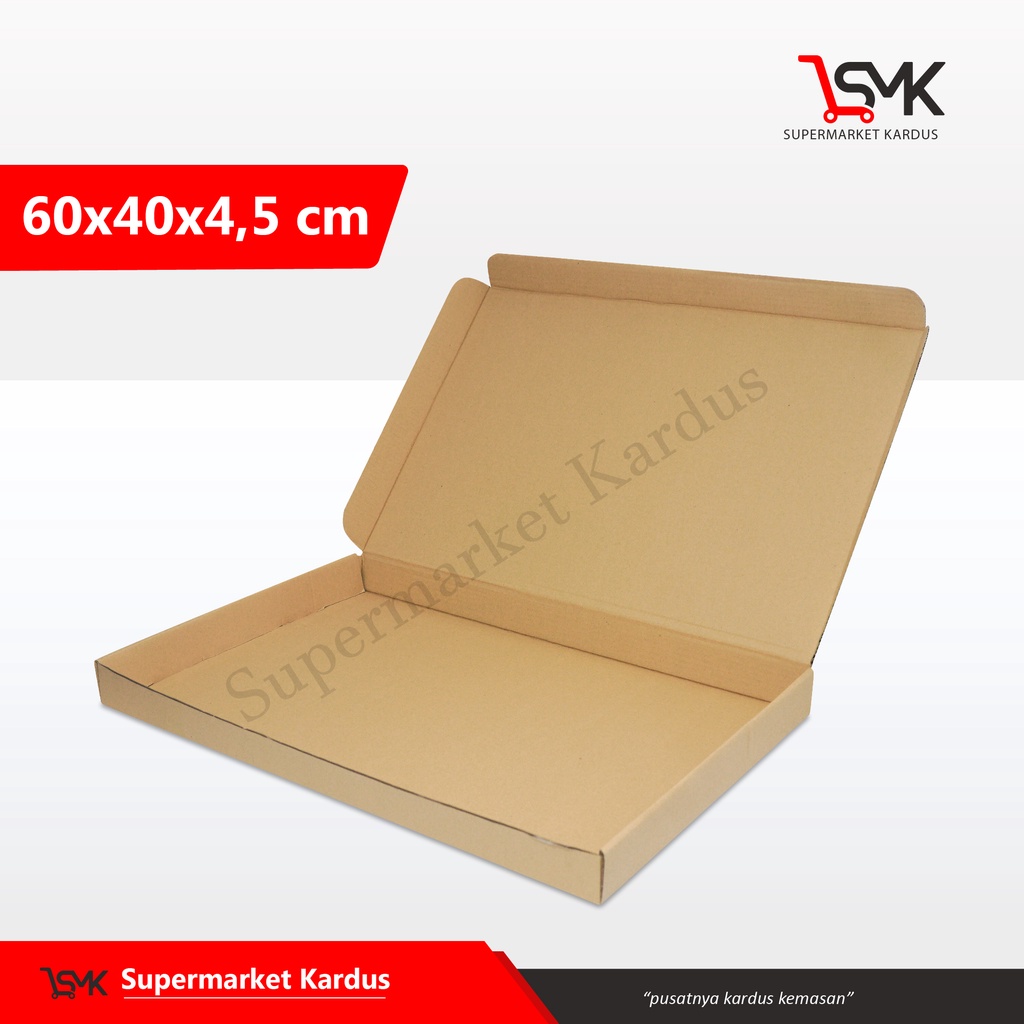 

Box Pizza Besar 60x40x4.5 cm LS pizza/pizzajumbo/Box/Boxjam/Kardus/Paking/Packing/Kemasan/Hampers/tinggi4/tinggi5