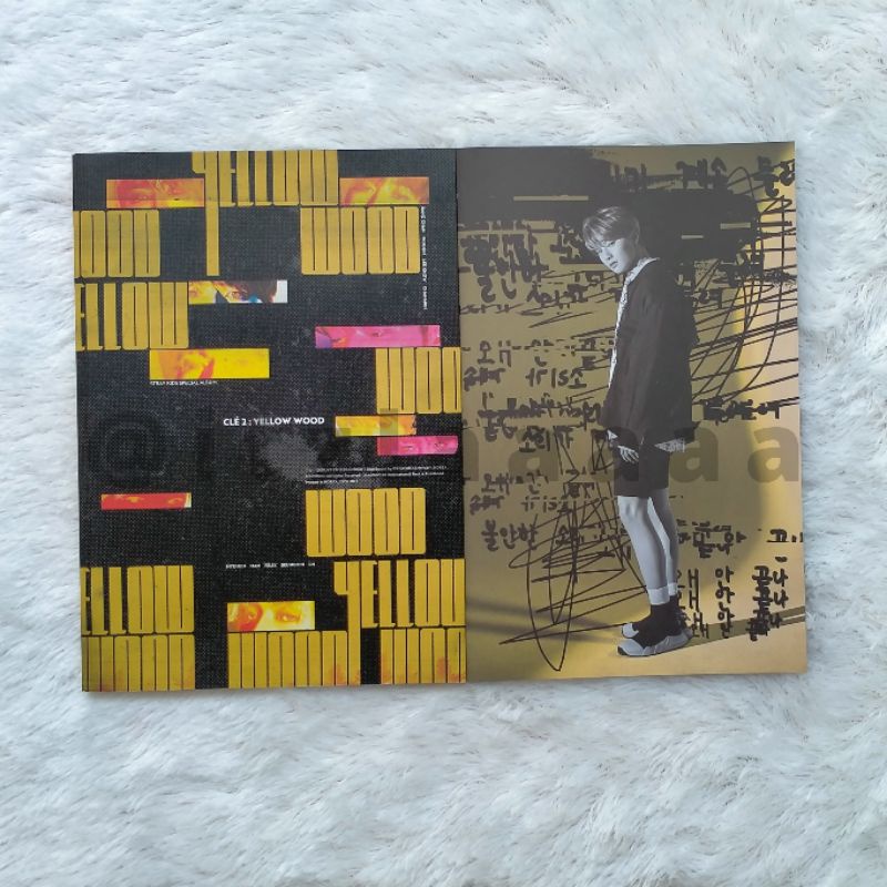 Album Stray Kids Yellow Wood (Page I.N) Photo Card Felix Changbin Yellow Card Seungmin Postcard POB