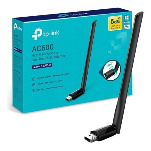 Archer T2U Plus - AC600 High Gain Wireless Dual Band USB Adapter