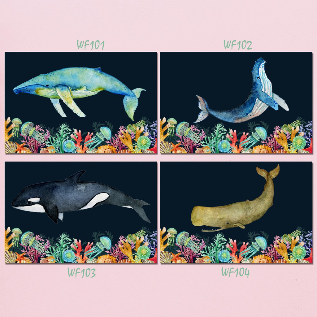 Ikan Paus Hiasan Dinding Tema Maritim Wall Decor Zona Laut