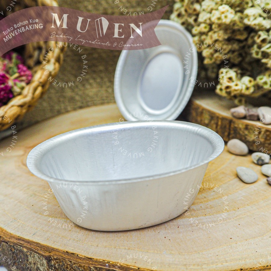 6 PCS CETAKAN SURYA LOYANG OVAL MUFFIN CUP SMALL / CHEESE CAKE