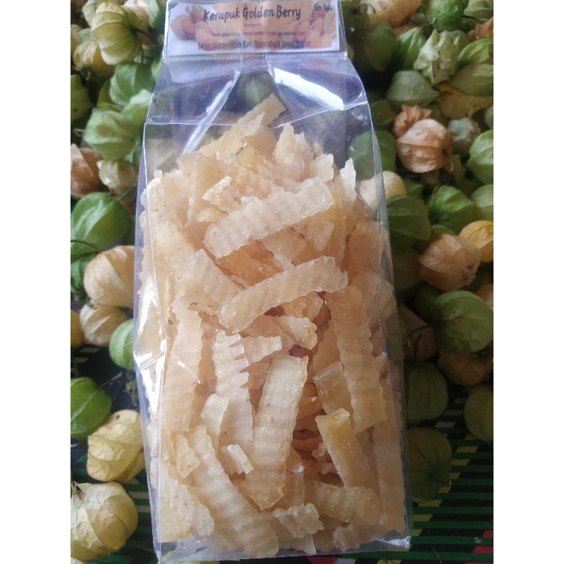 

Kerupuk ciplukan / Krupuk buah golden berry / kerupuk cecenet mentah