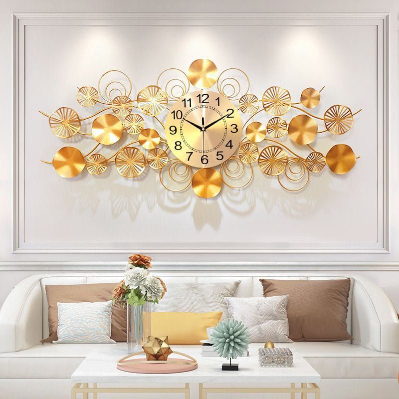 READY STOK JAM DINDING QUARTZ 3D IMPORT MEWAH UK 120CM MODERN MINIMALIS WALL CLOCK IRON WALL DECOR U