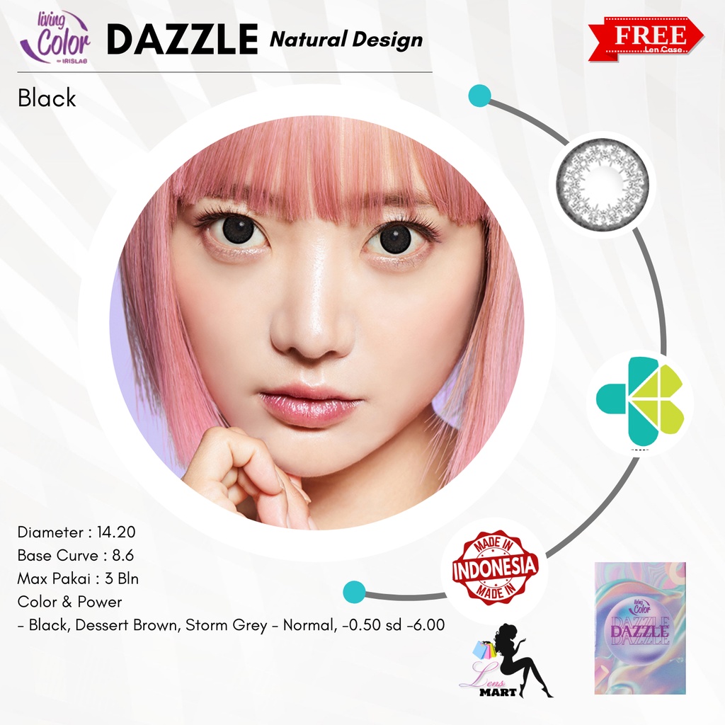 SOFTLENS LIVING COLOR - DAZZLE NORMAL DIA. 14.20mm