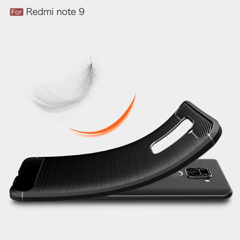 CASE CARBON XIAOMI REDMI NOTE 9 casing hp silikon softcase case premium carbon cover