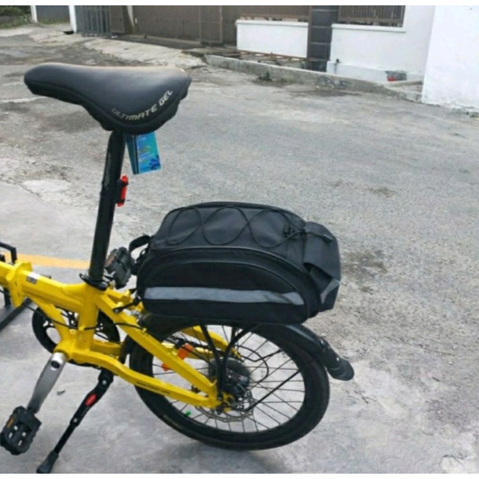 Tas Sepeda, Tas Panier Plus Rain Cover, Tas Bagasi Plus Rain Cover
