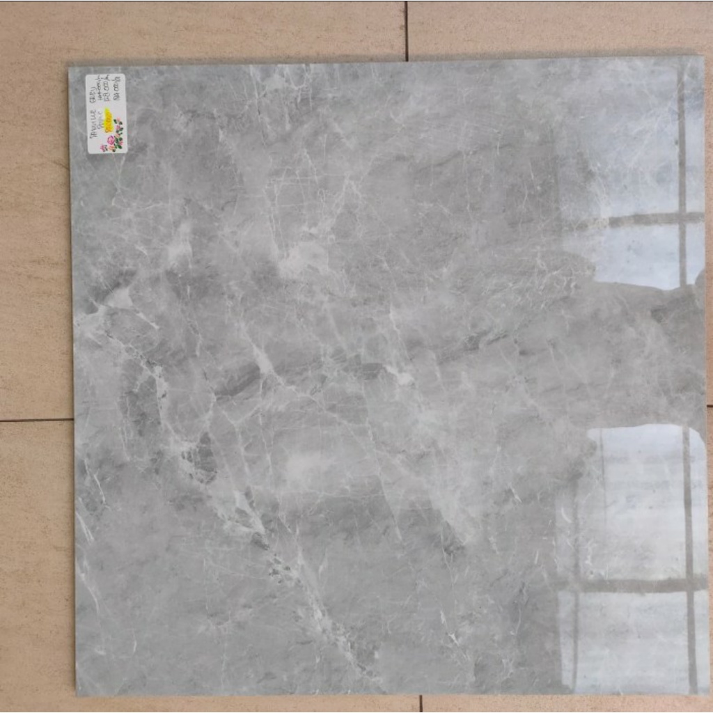 Granit 60x60 abu abu corak marmer KIA Danville Grey