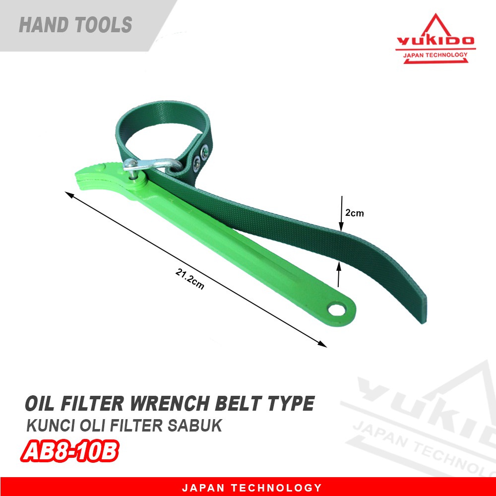 YUKIDO Kunci Oli Filter 8 inch Model Sabuk Wrench Oil 200ML