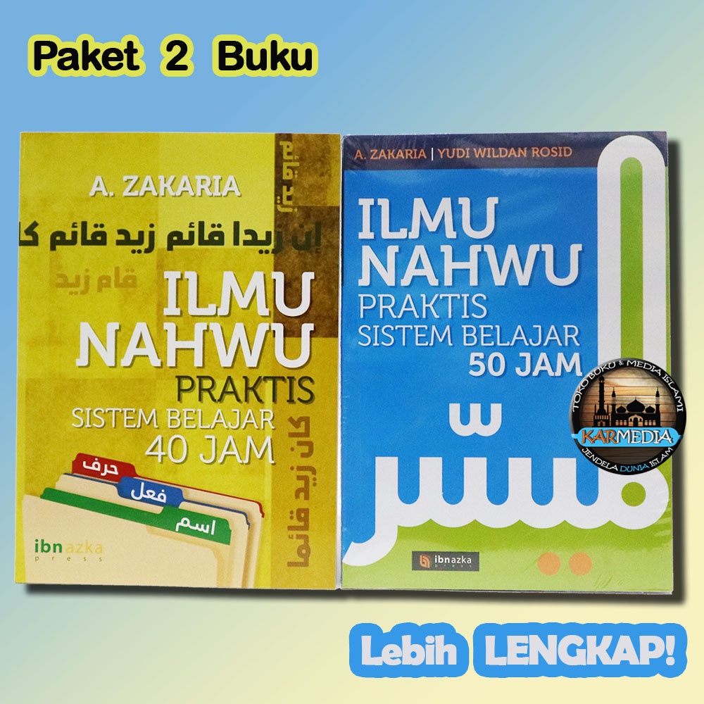 Paket  2 Buku - Ilmu Nahwu Praktis Sistem Belajar 40 & 50 Jam - Aceng Zakaria & Yudi Wildan Rosid - 