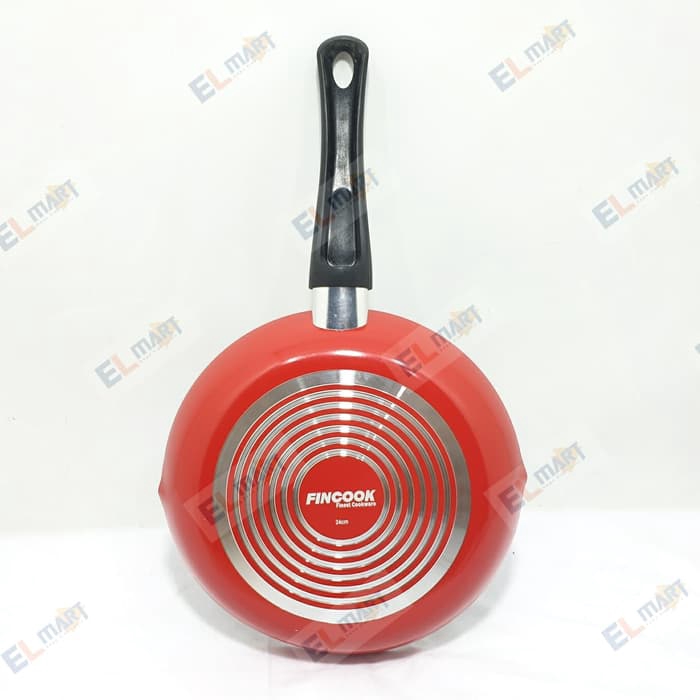 Fry pan anti lengket PFOA free FINCOOK bibir tuang 24cm FP2401TF wajan