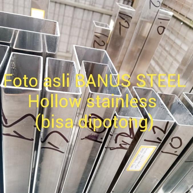 Pipa Hollow Stainless 30 X 60 X 1,2 Mm / 3 Cm X 6 Cm Pipa Kotak Hollo
