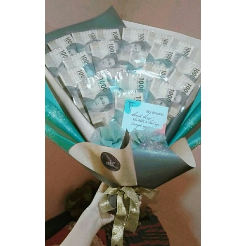 Money Bouquet 1000 15 lembar | Buket uang asli.