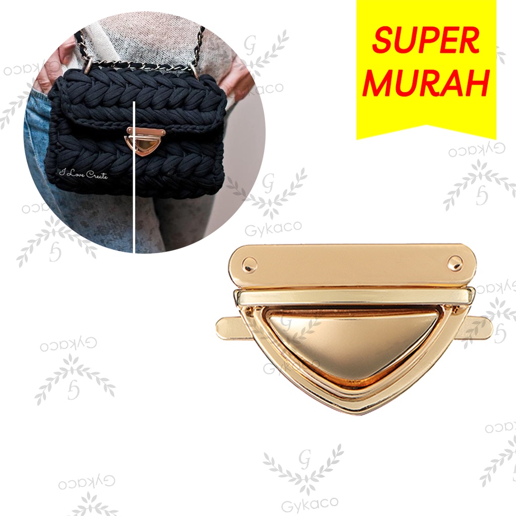 Variasi V006 Kunci Sodok / Slop / Buckle - Aksesoris Tas &amp; Dompet Wanita Fashion (IMPORT)