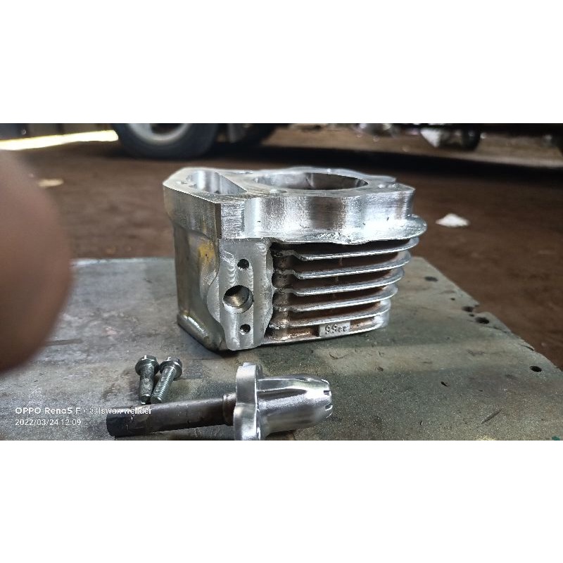 blok cb 100 jamur packing cor stut kamprat shogun.tinggi blok 80mm
