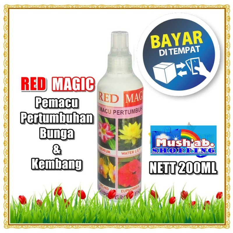 Jual Pupuk Cair Pemacu Pertumbuhan Bunga Dan Kembang Red Magic Spray